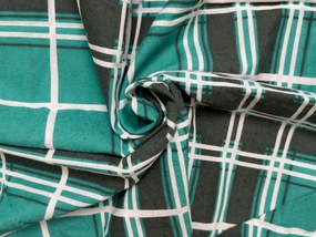 Flanelové obliečky KOSTKA zelené Rozmer obliečky: 2 ks 70 x 90 cm | 200 x 220 cm