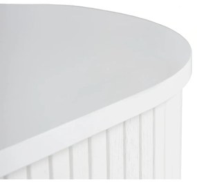 Biely konferenčný stolík v dekore duba 60x120 cm Nola – Unique Furniture