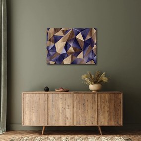 Obraz - 3D drevené trojuholníky (70x50 cm)
