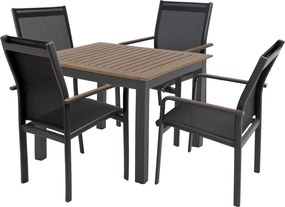 Doppler EXPERT WOOD Plus, štvorcový stôl, 4+1