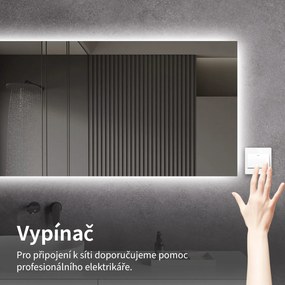 CERANO - Kúpeľňové LED zrkadlo Fiore - 50x70 cm, CER-CER-476711