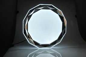 PLX LED stropné kúpeľňové osvetlenie NORTFOLK, 72W, teplá-studená biela, 51cm, okrúhle, chrómované
