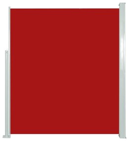 vidaXL Bočná markíza na terasu/balkón 180x300 cm, červená