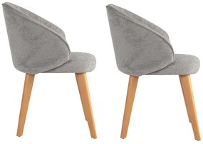 Súprava jedálenských stoličiek Bentley Grey and Light Oak, 2 ks