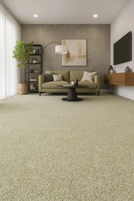 Condor Carpets, Metrážny koberec Prestige 445, na mieru, šíře 4m, zelená, ab (mriežka), detská izba