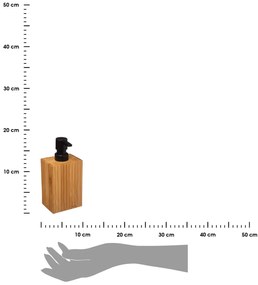 Dávkovač mydla Terre, bambus/s čiernymi prvkami, 280 ml