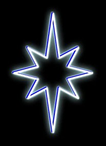 DECOLED LED svetelná súprava pre vianočné stromčeky vysoké 15-17 m, ľadovo biela s dekormi EFD01