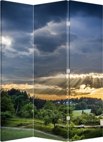 Paraván - Krajina s lúčmi (126x170 cm)
