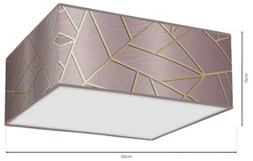 Stropné svietidlo ZIGGY 3xE27/60W/230V ružová/zlatá