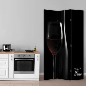 Gario Paraván Hlboká chuť vína Rozmery: 110 x 170 cm, Prevedenie: Otočný paraván 360°