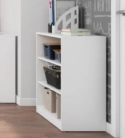 Nízký regál Carlos, biely, šírka 40 cm%