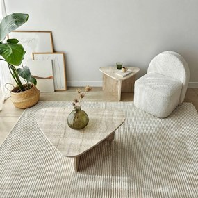 Súprava konferenčných stolíkov Ballare Travertine, 2 ks