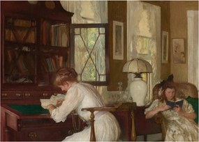 Obraz - Edmund Tarbell, Josephine and Mercie, reprodukcia (70x50 cm)