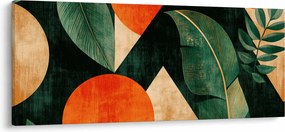 Obraz - Geometrické prírodné motívy II. (120x50 cm)