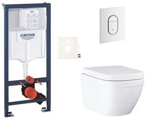 Závesný wc set do ľahkých stien / predstenová montáž Grohe Euro Ceramic SIKOGRSEUASH0