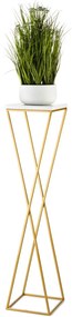 STOJAN NA KVETINÁČ LOFT6 100X24X24 CM ZLATÁ/BIELA