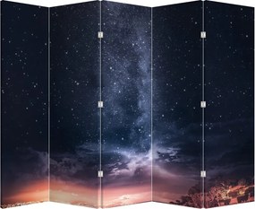Paraván - Obloha s hviezdami (210x170 cm)