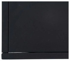 Čierny oceľový TV stolík 120x55 cm – Ixia