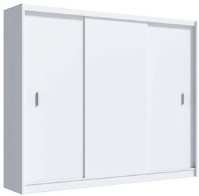 Šatní skriňa SAPHIRA 250x215 cm s posuvnými dverami, biela