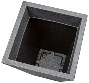 LIVARNO home Hranatý kvetináč, 55 cm (bridlica) (100343824)