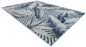 Dywany Łuszczów, Kusový koberec Botanic 65242 Feathers aqua – na von aj na doma, 137x190, modrá, chodba / predsieň