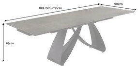 Rozkladací jedálenský stôl Infinity 45182 180/220/260 x 90cm Rust black Ceramik - Komfort-nábytok