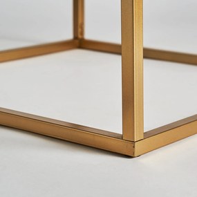 Konferenčný stolík gleb 60 x 60 cm zlatý MUZZA