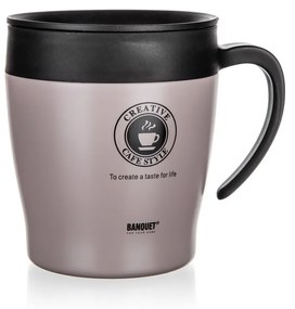 Banquet Termohrnček cestovný TAZZA 330 ml, Latte