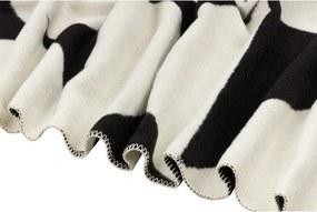 Čierna/krémovobiela deka 150x200 cm Tul – noo.ma