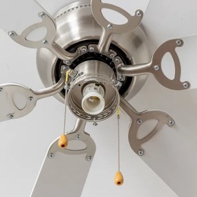 ZEVENTI - Stropný ventilátor GALDANA 1xE27/60W/230V šedá/biela