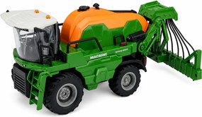 LEAN Toys Poľnohospodársky kombajn s postrekovačom, funkcia postrekovania, svetlá, zvuky, mierka 1:24