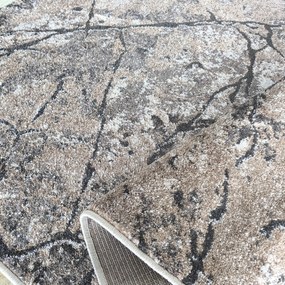 DY Hnedý koberec s mramorovým vzorom Panamero 25 Rozmer: 80x150 cm