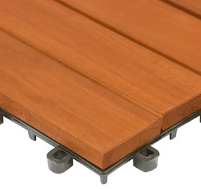 Drevené dlaždice – sada 11ks, 30×30 cm