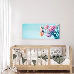 Obraz - Kvety vo váze (120x50 cm)