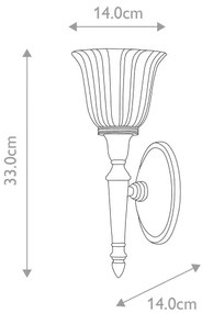 Elstead BATH-DRYDEN1-PC - LED Kúpeľňové svietidlo DRYDEN 1xG9/3W/230V IP44