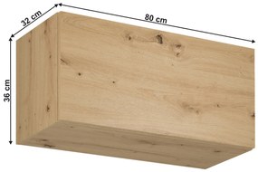 Horná kuchynská skrinka G80K Langari (dub artisan). Vlastná spoľahlivá doprava až k Vám domov. 1016844