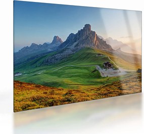 Sklenený obraz - Dolomity (70x50 cm)