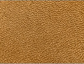 Ženilková pohovka na každodenné spanie/rozkladacia v horčicovej farbe 220 cm Hugo – Bobochic Paris