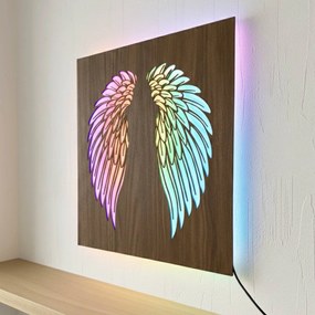 SENTOP | LED drevený obraz – Anjelske krídla | Podsvietená nástenná dekorácia od | SENTOP LED0501