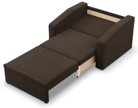 Kreslo ORBIT rozkladacie, hnedé