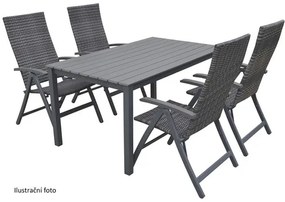 Záhradný stôl Asko Calvin 150x90 cm antracit