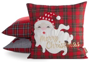 VIANOČNÁ DEKORAČNÁ OBLIEČKA NA VANKÚŠ MERRY2 45X45 CM VZOROVANÁ