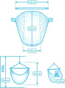 Marimex | Hojdacia sedačka La Siesta Domingo Kingsize Caribic lime | 11640563