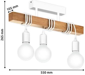 Eglo 33166 - Luster prisadený TOWNSHEND 3xE27/60W/230V