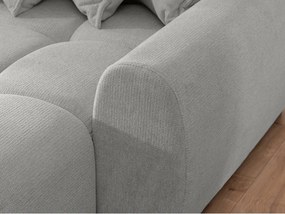 Svetlosivá rohová pohovka (pravý roh/s leňoškou) Albane – Ropez