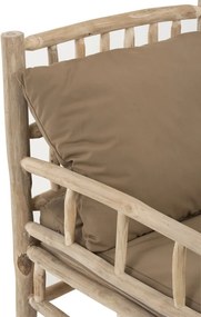 Drevené kreslo Teak - 75 * 90 * 90 cm