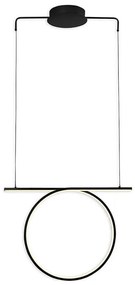 LED luster na lane ODETTA LED/30W/230V 4000K čierny