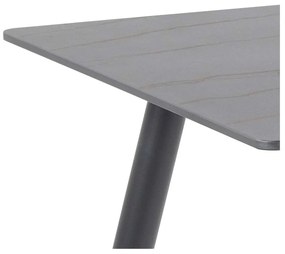 Čierny stôl s keramickou doskou Actona Wicklow, 80 x 140 cm