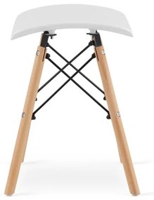 Set štyroch taburetiek KORFU - biela (4ks)