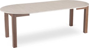 Vintino Rozkladací stôl RAMON 103–223 cm travertín/orech nicea